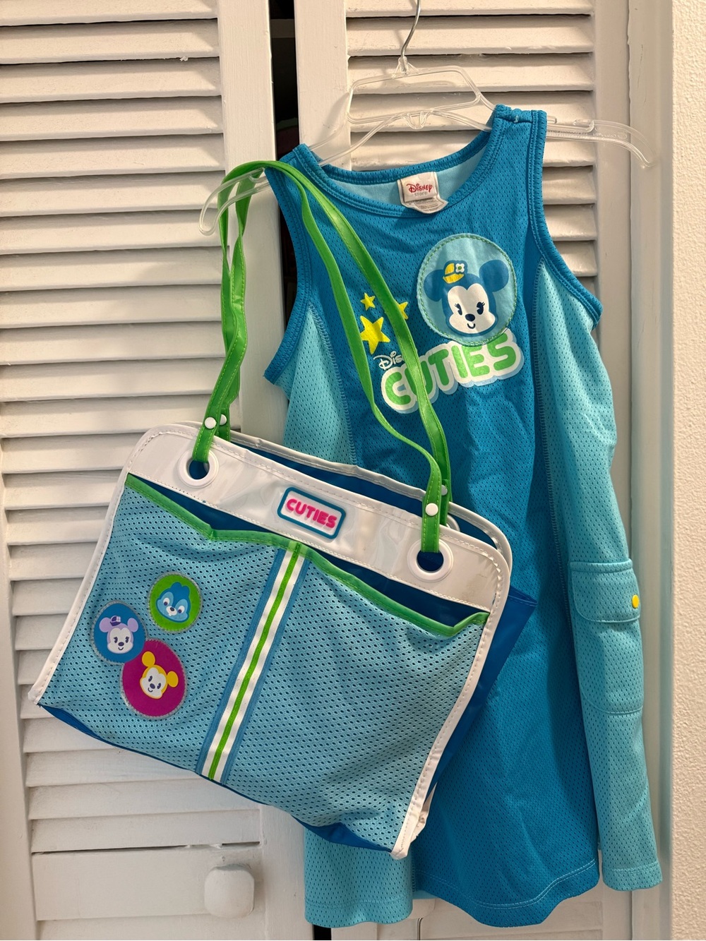 Disney Store Disney Cuties Blue Kids Dress & Tote Bag Matching Set
